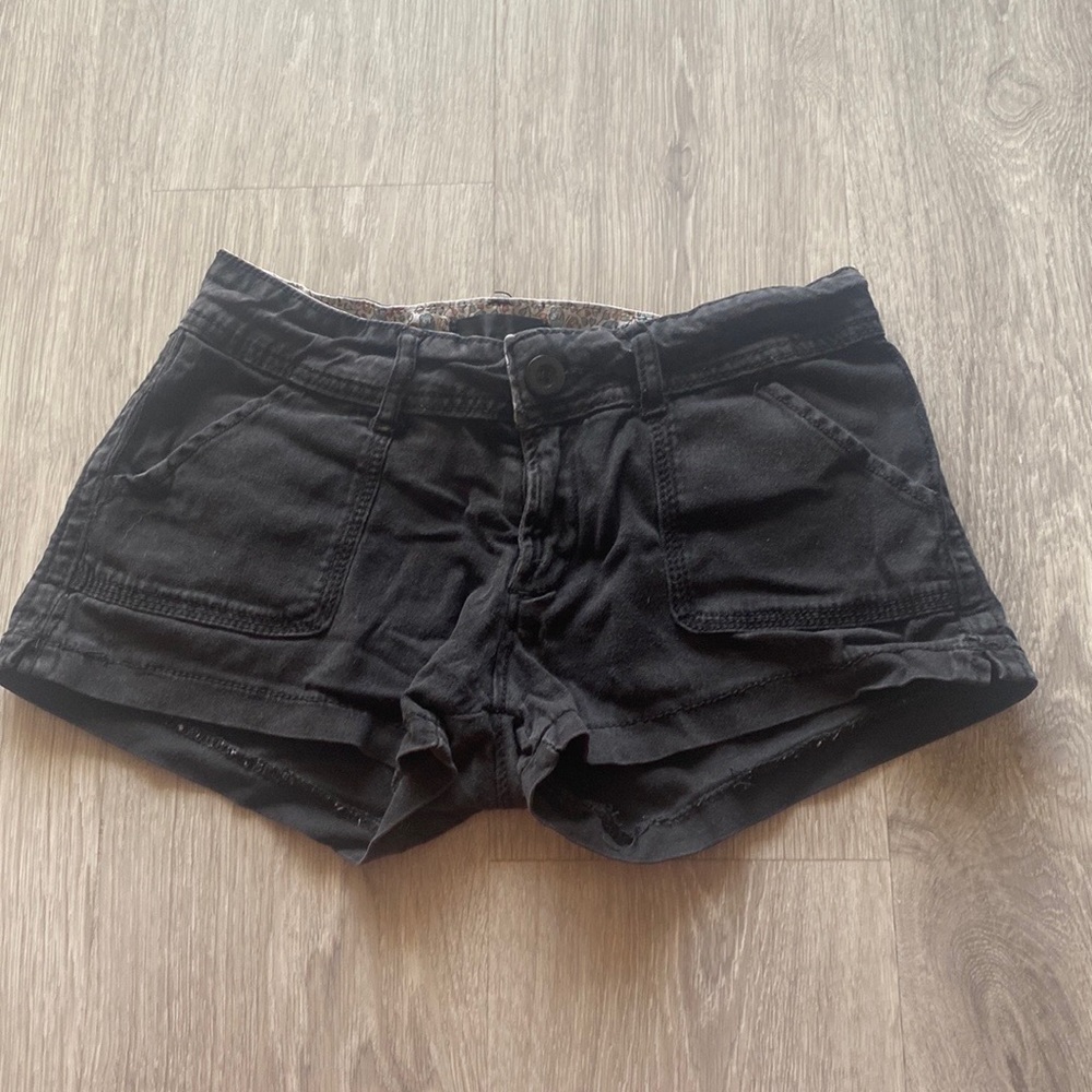 Black Jean Shorts